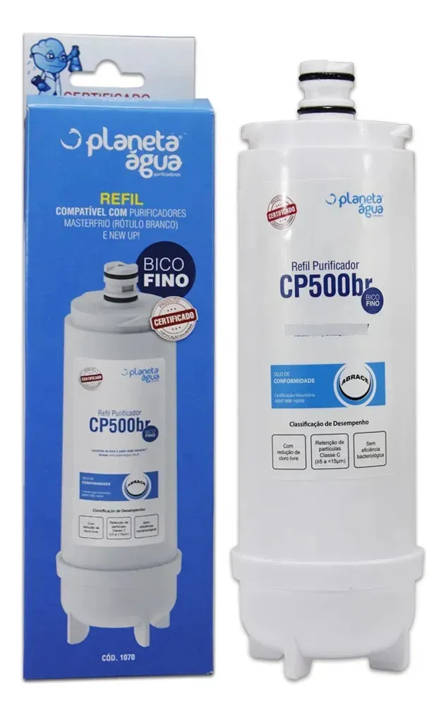 Refil Filtro Master Frio, New Up Cp 500br 1070 Planeta Água 1