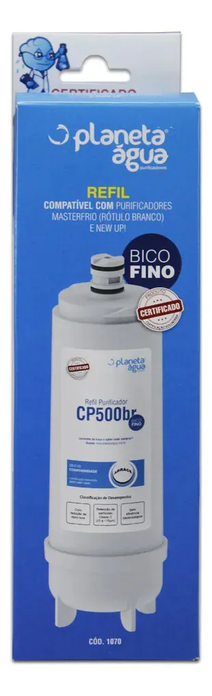 Refil Filtro Master Frio, New Up Cp 500br 1070 Planeta Água 3