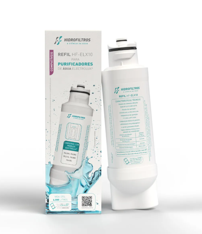 Refil Hf Elx 10 Compatível Purificadores De Água Electrolux