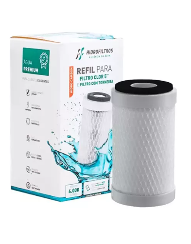 Refil Filtro Clor 5″ hidrofiltros
